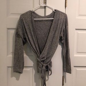 Jcrew light weight wrap jersey cardigan
